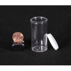 Clear Plastic Vial with Cap  (.88 oz.)
